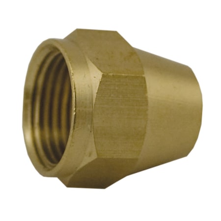 Jones Stephens 1/4in. Brass Short Flare Nut F40002